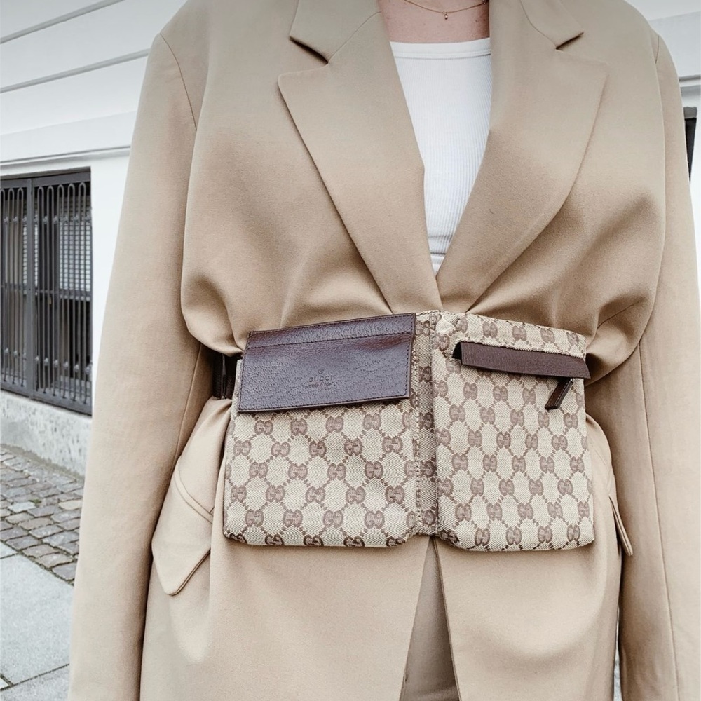 🔥GUCCI MONOGRAM CROSSBODY BELT BAG🔥